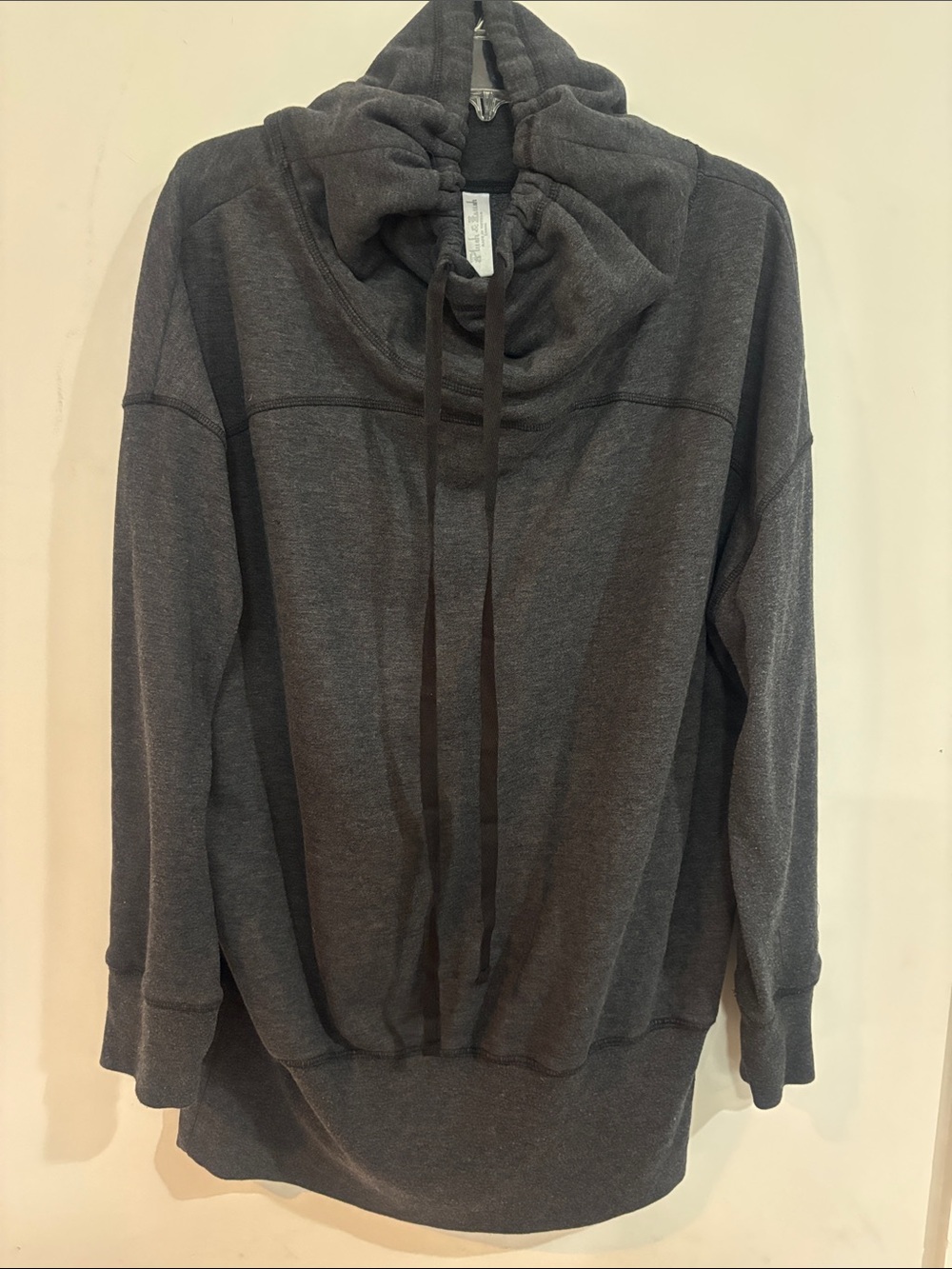 Plush and Lush cowl neck oversized sweatshirt. Women’s Large - Dark gray